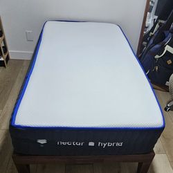 Nectar Hibrid Twin Mattress, About 1yr Old But Hardly used