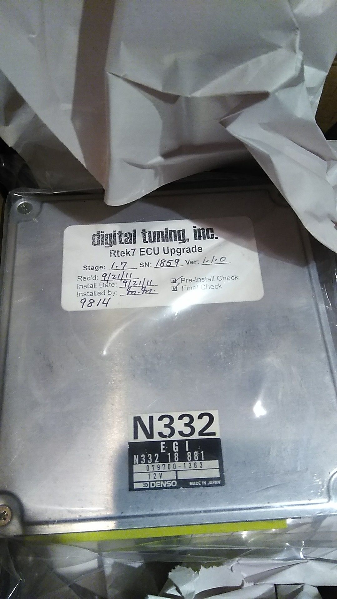 Rtek 1.7 ECU FC Rx7 TII