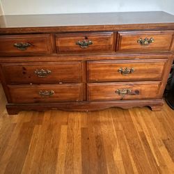 PRICE DROP — Walnut Dresser, Chest of Drawers, Night Stand, and Queen Head Board