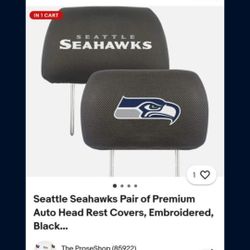 Seahawks Headrest Covers