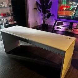 White Office Desk