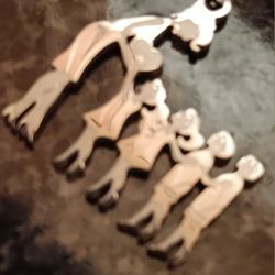 Mom- 2 SONS-2 DAUGHTERS- SILVER TONE PENDANT