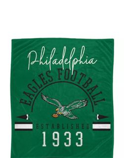 Philadelphia Eagles 60'' x 70'' Script Flannel Fleece Blanket
