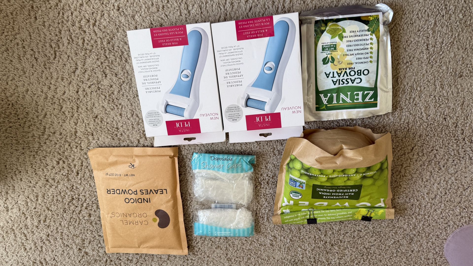 Beauty products - Pedicure Kit, Indigo & Amla Powder and many other items