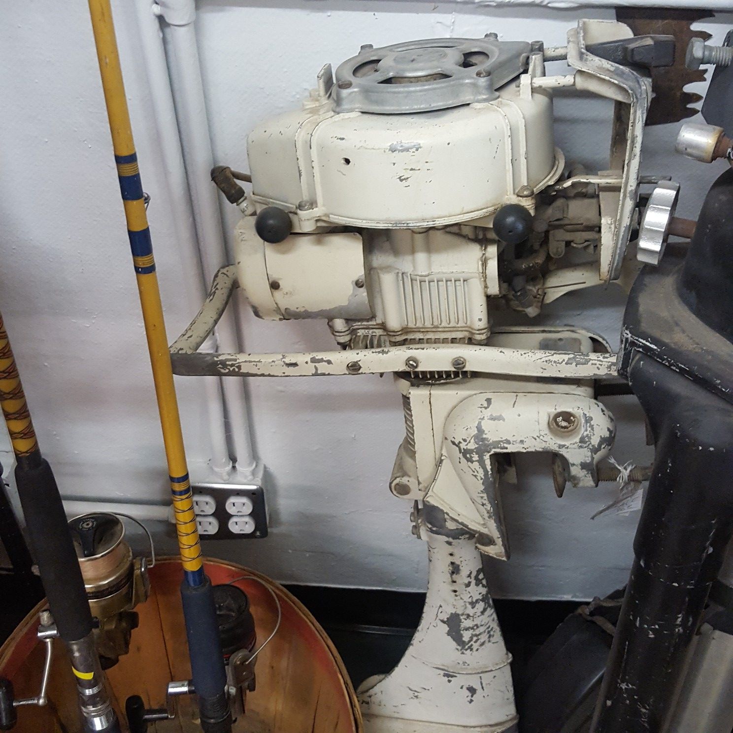 Vintage Clinton outboard motor