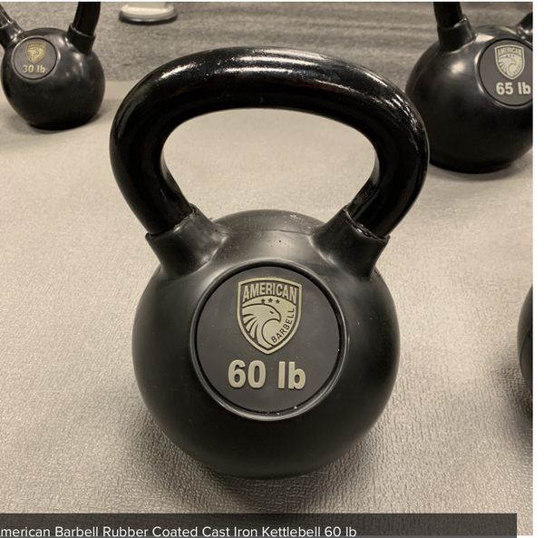 60 lbs rubber coated kettlebell for Sale in Long Beach, CA OfferUp