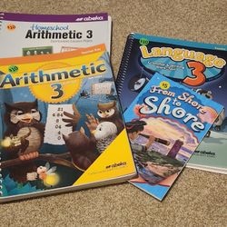Abeka Math3/ Language 3, Parent Books, 1 Reader