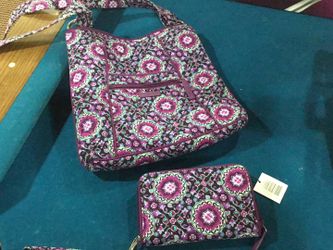 Vera Bradley crossover bag and wristlet