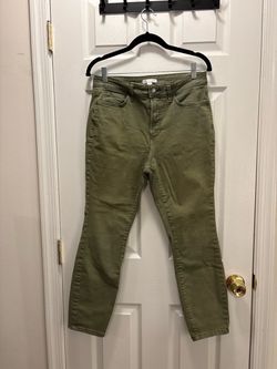 Olive Green Slim Fit Jeans