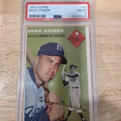 1954 Topps Duke Snider #32 PSA 2