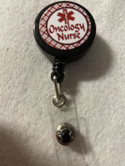 Oncology nurse badge reel