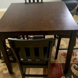 5 Pc Brown Counter Height set $10 down