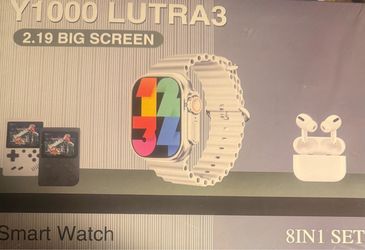 Y1000 Ultra 3 8-in-1 Smart Watch Set