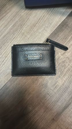Kate Spade Black Card Holder With Zipper Pocket