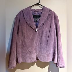 Guillaume Suede Leather Jacket with Fringe Flawed