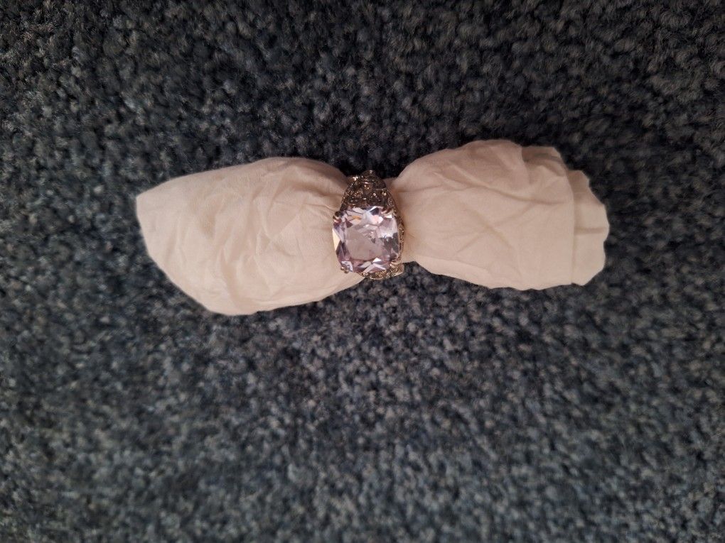 Jewelry Ring. Clear Engagement Or Party Ring