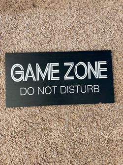Game zone wall decor
