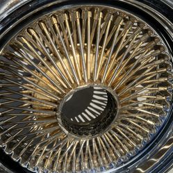 Set of 14”s with gold center 