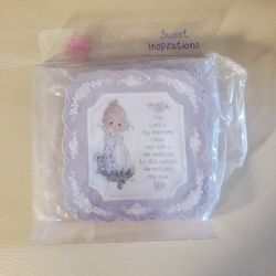 Precious Moments Porcelain Velvet Bisque Plaque 