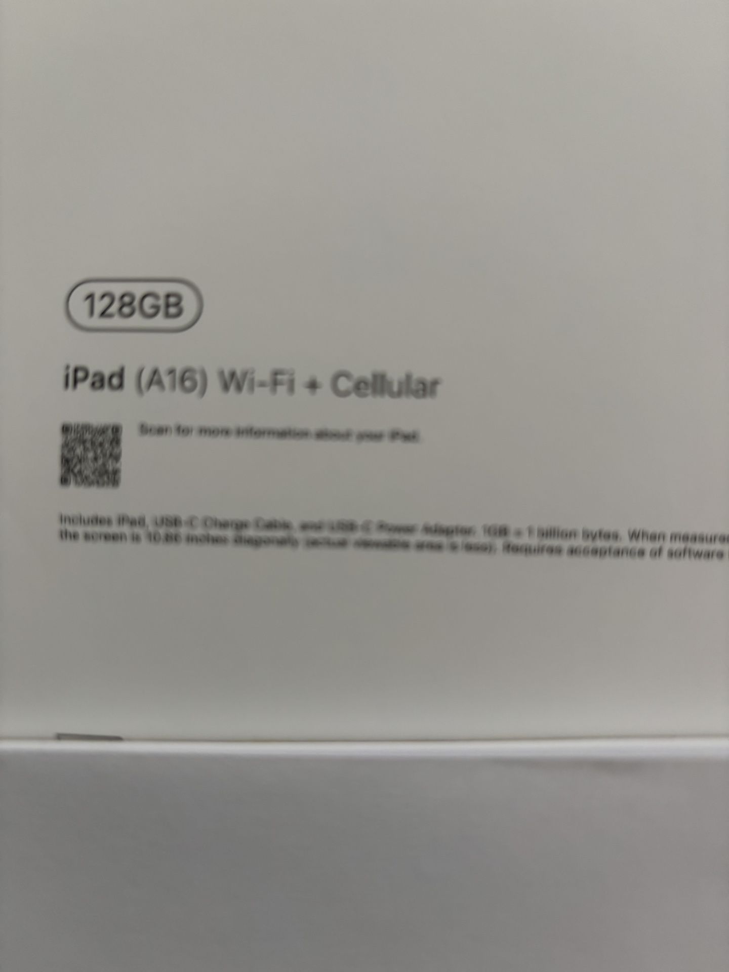 iPad A16. Cellular and Wi-Fi.