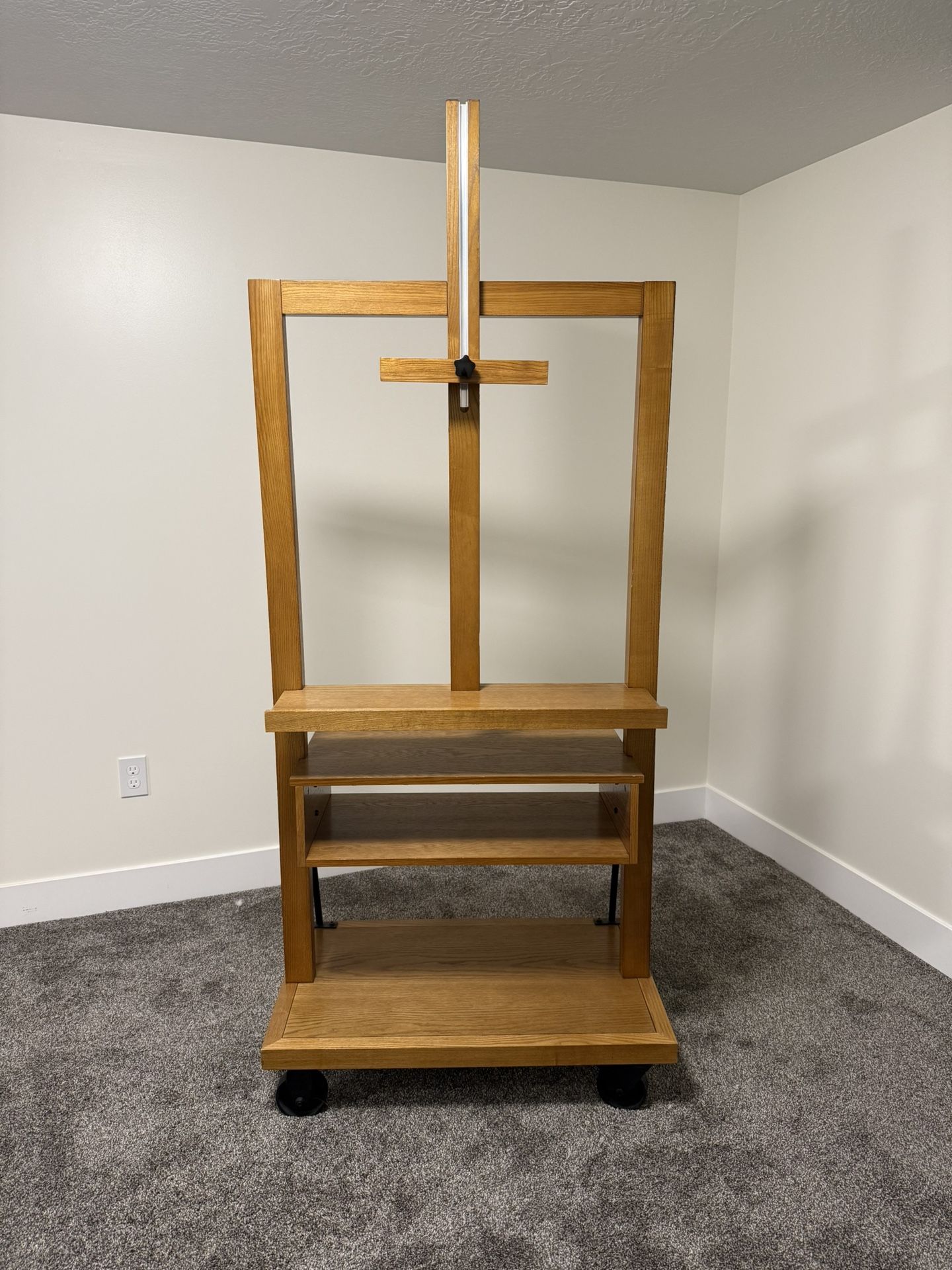 Wooden TV Easel Stand