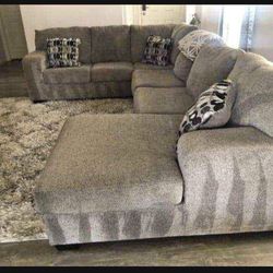 Brand New Ballinasloe Light Contemporary Sectional Couch ♦️ In Stock ✔️