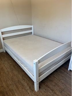 FREE Full Size Solid Wood Bedframe in White