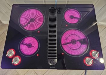 JENN-AIR JED8430BDB 30" ELECTRIC DOWNDRAFT COOKTOP – BLACK GLASS – 4 BURNER