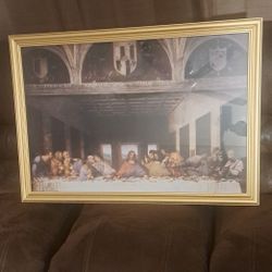 Large LAST SUPPER painting.  