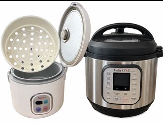 Large Intestate Pot And Rice Cooker W/steamer Basket