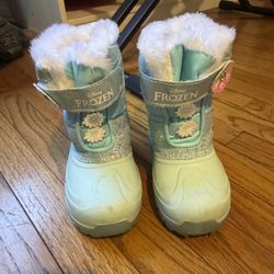 Princess Frozen Toddler Girl Winter Snow boots 9T