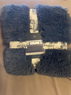 Luxe Faux Fur Blanket 'Queen Size'