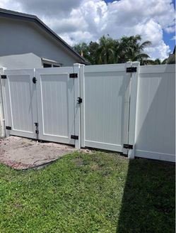 Pvc fence, gates, and doors