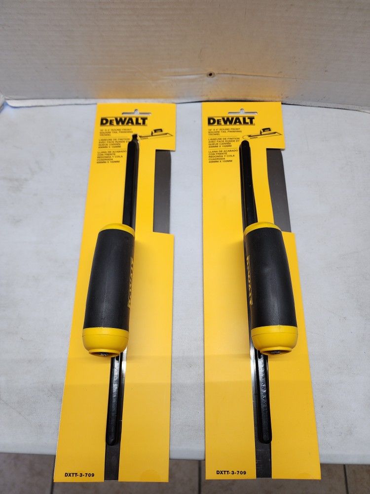 Dewalt 16x4 Round Front Square Tail Finishing Trowel $20 Ea. Brand New (Price Is Firm)