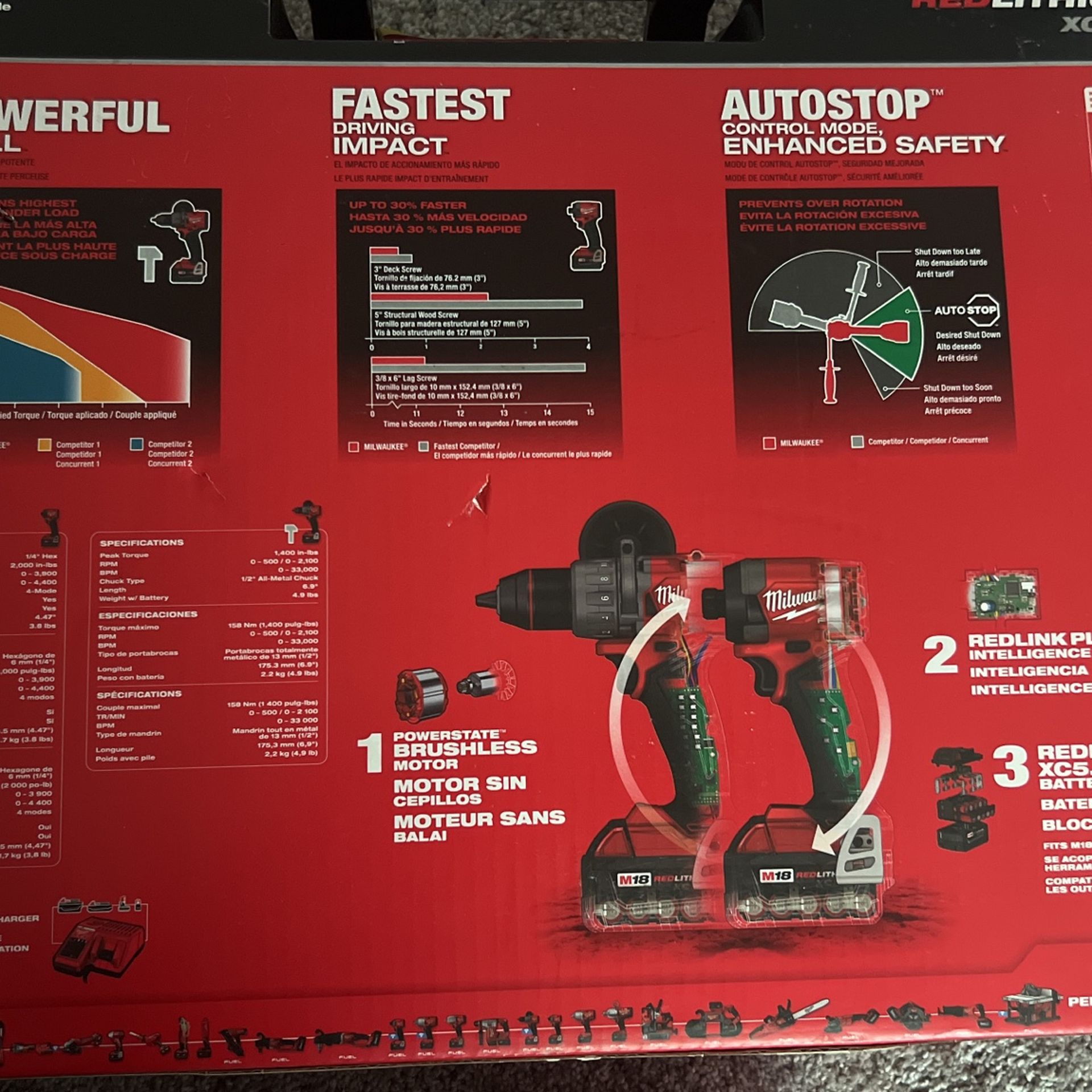 4th Gen .. M18 Fuel Impact Driver And Hammer Drill/driver., Set for