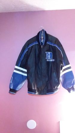Man XL Duke Blue Devil Leather Jacket