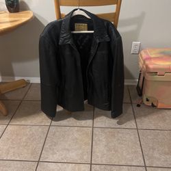 Large Boston Harbor Leather Jacket