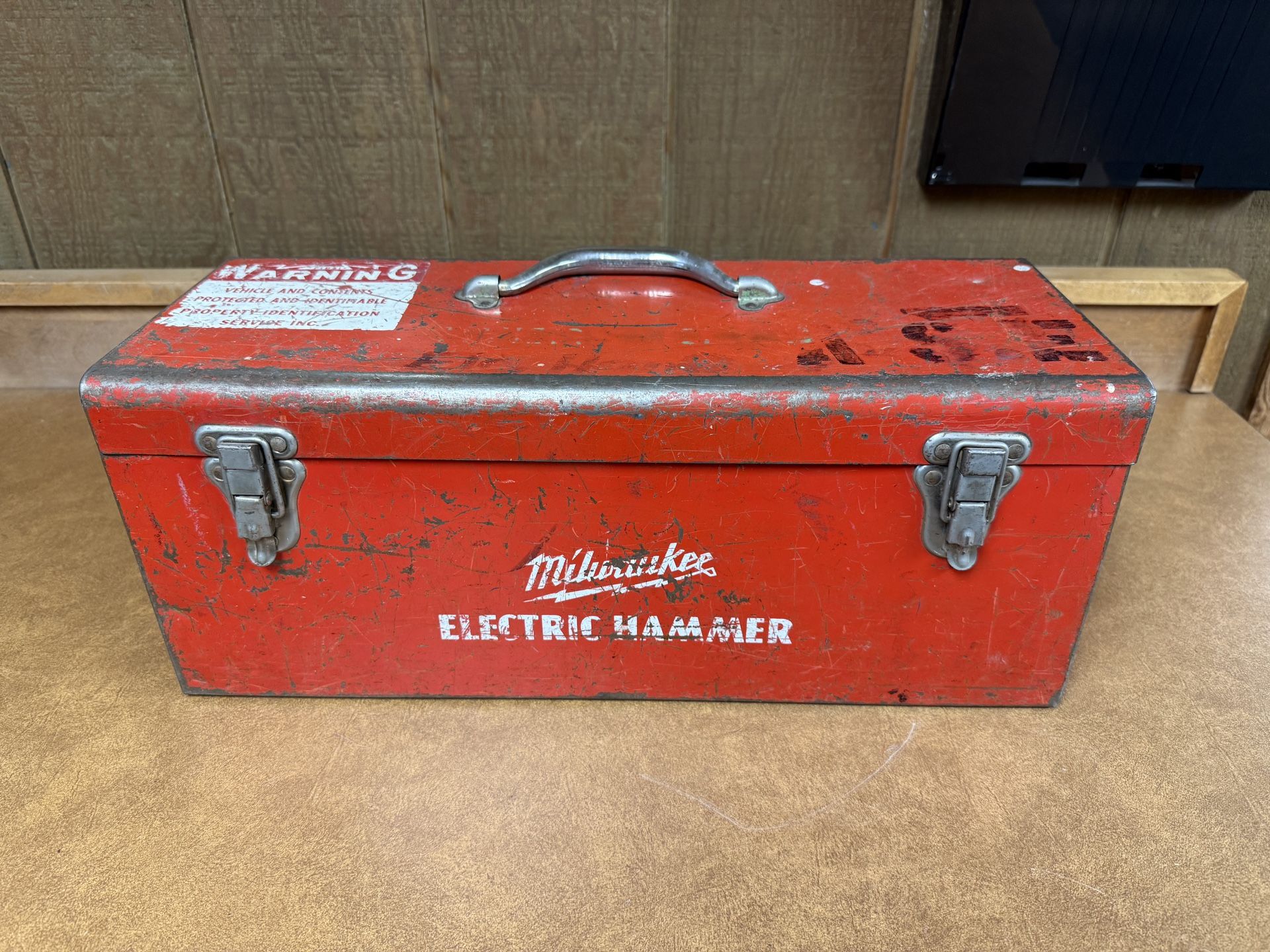 Milwaukee Heavy Duty Electric Metal Tool Box w/Tray Tool Box Only
