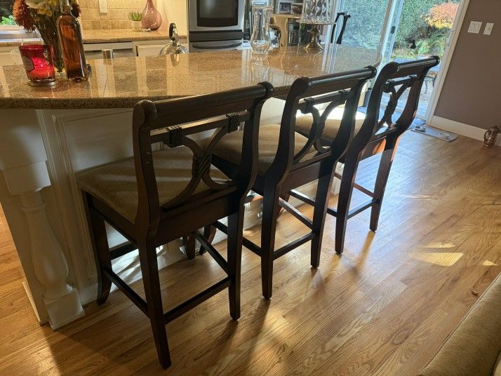 Wooden Counter Stools 
