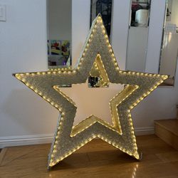 Giant Lit Star Christmas Decoration 42” Tall