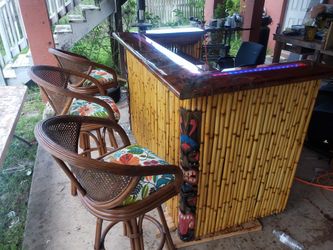 Brand New  Handmade Outdoor Bamboo  Bar 