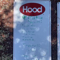 HOOD Ice Cream Signs