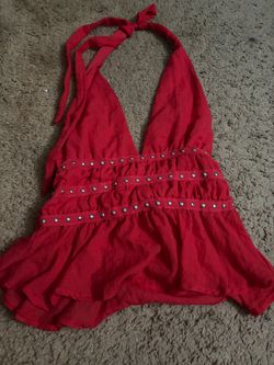Red top y2k