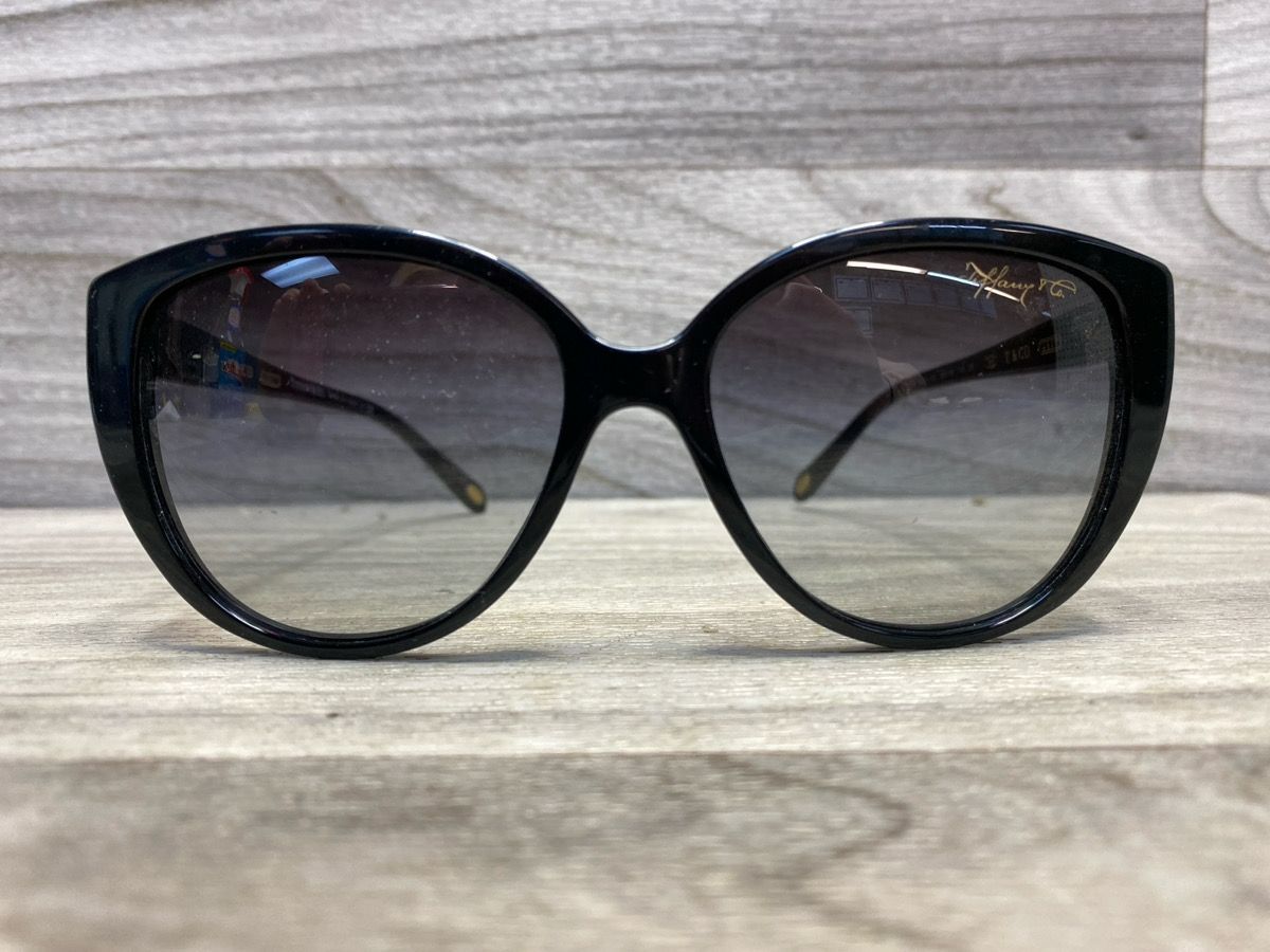 TIFFANY TF4082 BLACK/BROWN SUNGLASSES (I-15034)