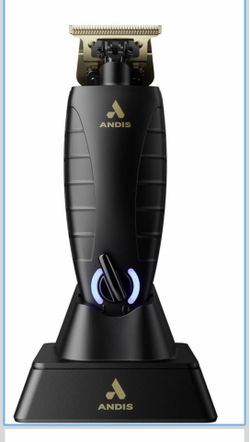 Andis 74150 GTX-EXO Professional Cord/Cordless Lithium-ion Electric Beard & Hair Trimmer with Charging Stand, Black
