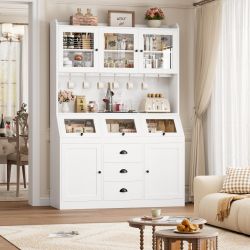 White Tall Kitchen Pantry