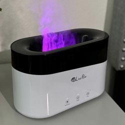Live Pure Aqua Flame Ultrasonic Humidifier 