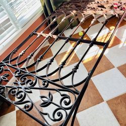 Handcrafted Wrought Iron Coffee Table