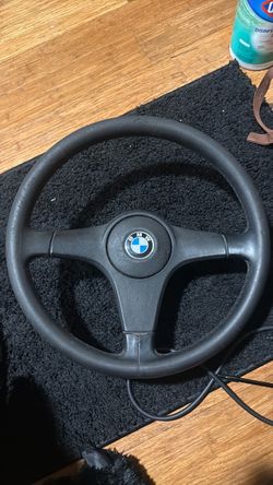 Genuine BMW sport steering wheel