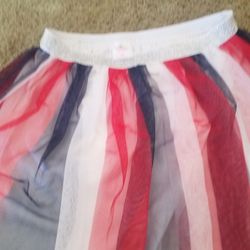 GIRLS SKIRT ( 7/8 ) FOURTH OF JULY COLORS